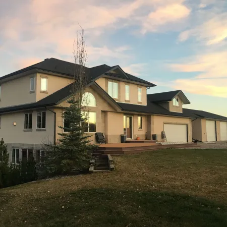 a house with a large yard