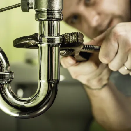 a person holding a metal object