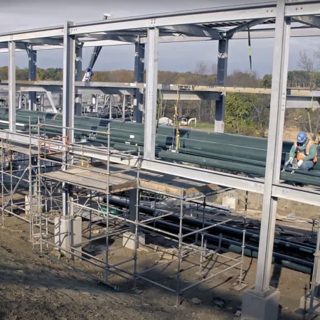 a person working on a construction site