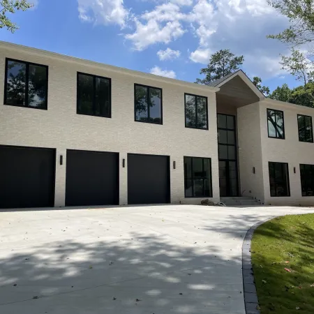 a building with a driveway
