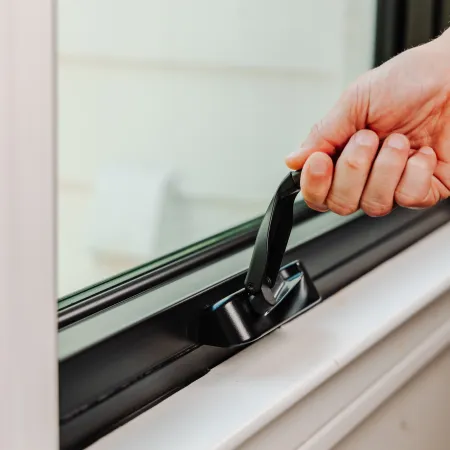 Infinity casement windows with easy turn roto gear from Truth Hardware
