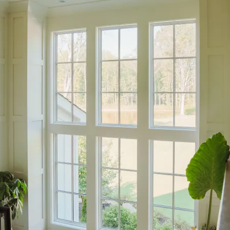 White casement windows from Infinity from Marvin windows