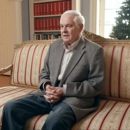 a man sitting on a couch