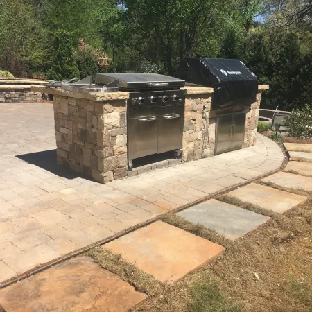 a stone structure with a rectangular top