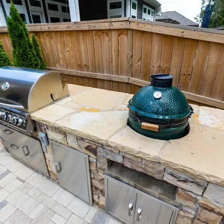 a grill on a roof