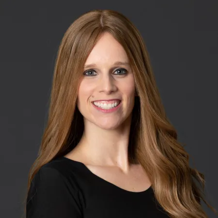 a woman with long hair