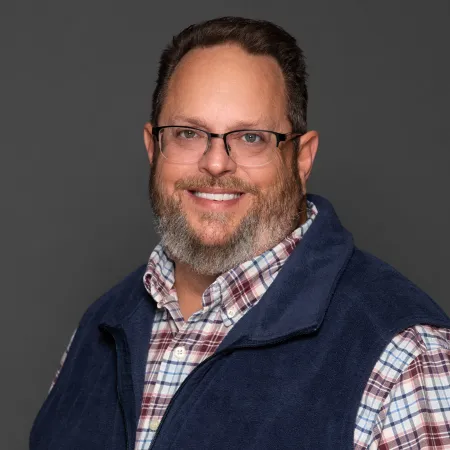 a man wearing glasses