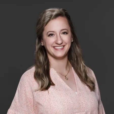 a person in a pink shirt