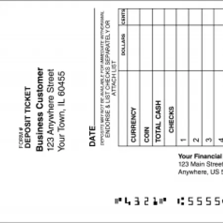 deposit tickets