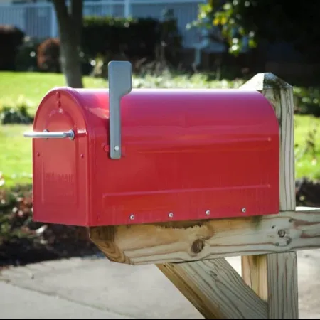 a red mailbox