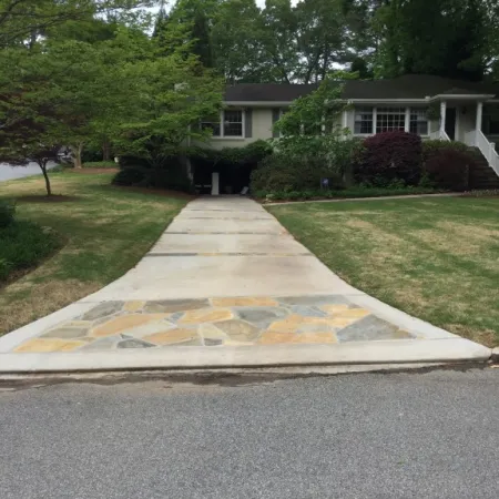 a house with a large front yard