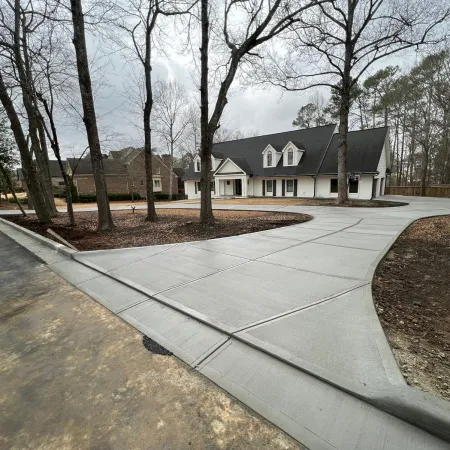 a road with a building on the side