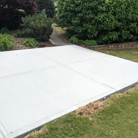 a white tarp on a sidewalk