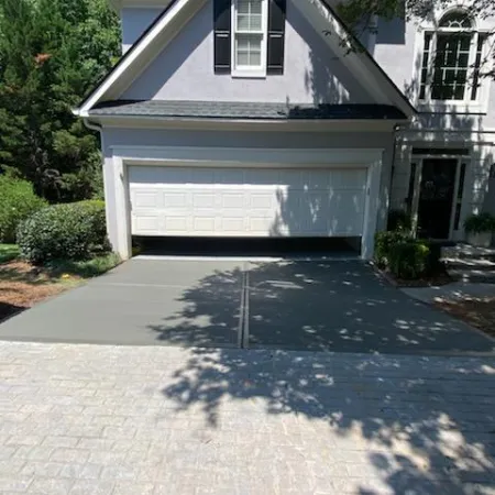 a house with a garage