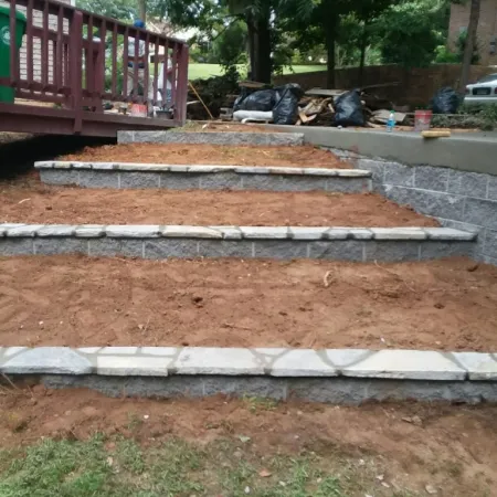 a set of stairs outside