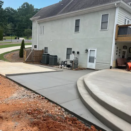 a house with a dirt yard