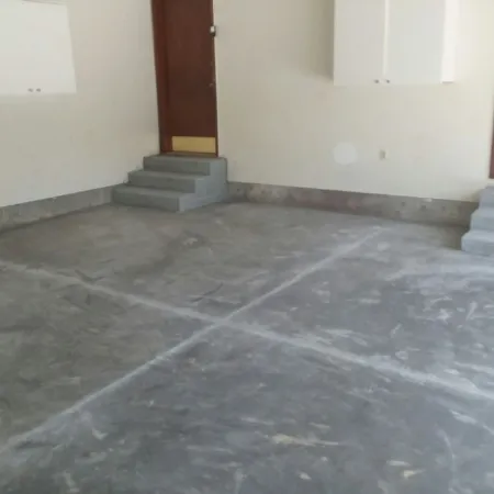 a stone floor in a room