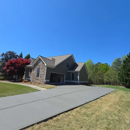 New pictureframe driveway blending functionality with curb appeal