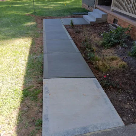 Repaired front walkway with improved functionality