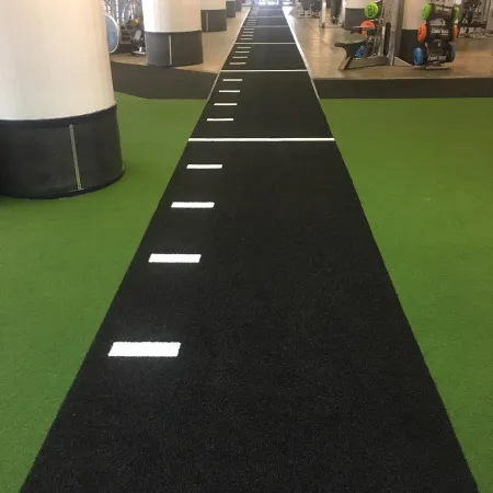a black and white tiled floor