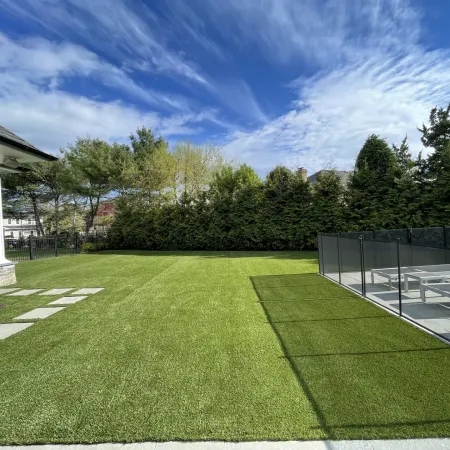 a large green lawn