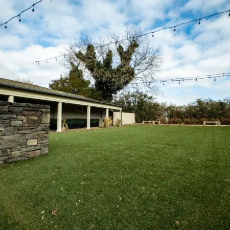 a house with a grass yard