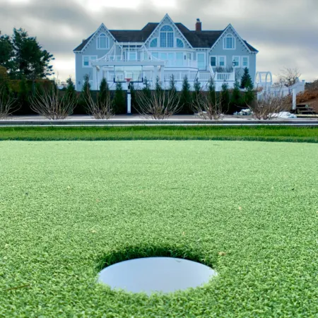 a large house with a large lawn