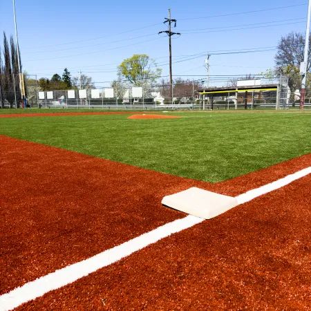 a track with a red track