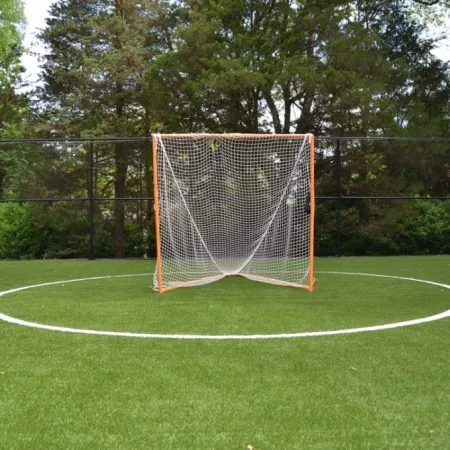 a football goal in a field