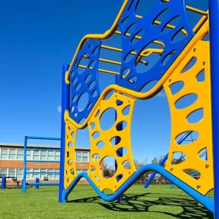 a large colorful sculpture