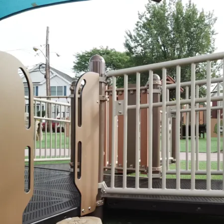 a train with a door open
