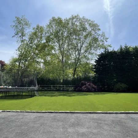 a park with a picnic table