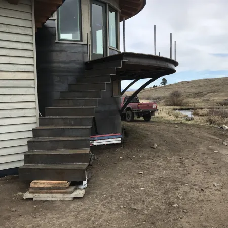 vetted fabrication custom steel staircase bozeman montana