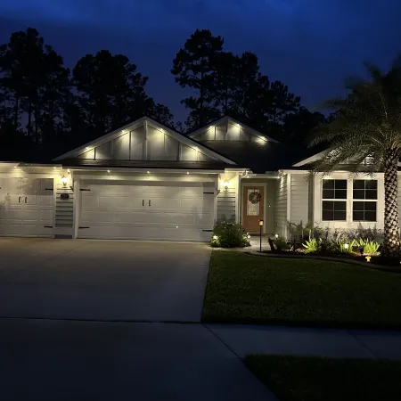 a house with a garage