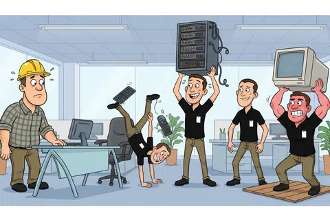 Cartoon: IT Support Companies in Salt Lake City, UT: How to Compare Them