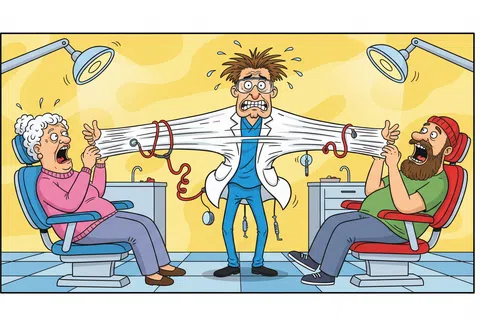 Cartoon: What's your experience with multi-location dental practices?