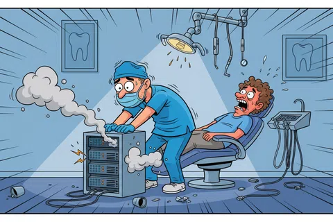 Cartoon: What Does Backup and Disaster Recovery Cost for Dental Practices in Salt Lake City