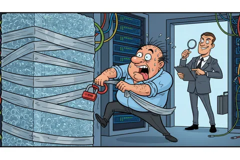 Cartoon: How to pass a FTC Safeguards Rule audit: IT preparation guide