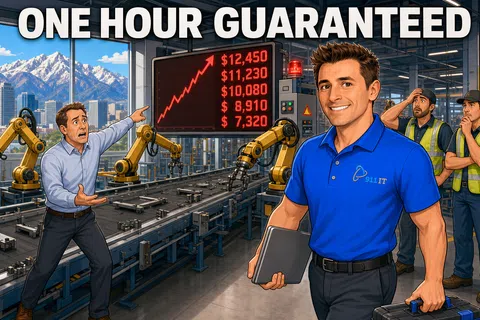 Cartoon: Best Managed IT Services for Manufacturing Businesses in Salt Lake City UT