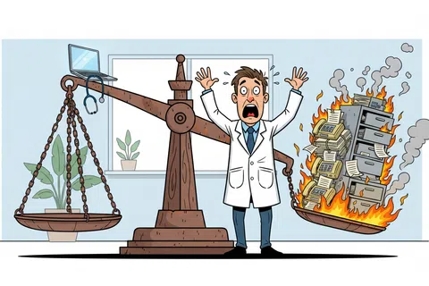 Cartoon: What Does Managed IT Support Cost for Medical Practices in Salt Lake City?