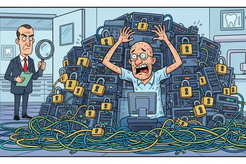 Cartoon: How to Pass a HIPAA Audit: IT Preparation Guide for Dental Practices