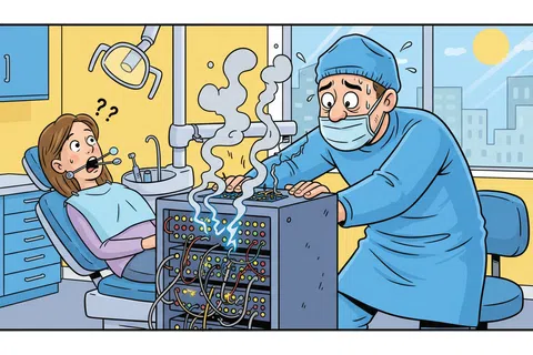 Cartoon: How Does Backup and Disaster Recovery Work for Healthcare & Dental Businesses?