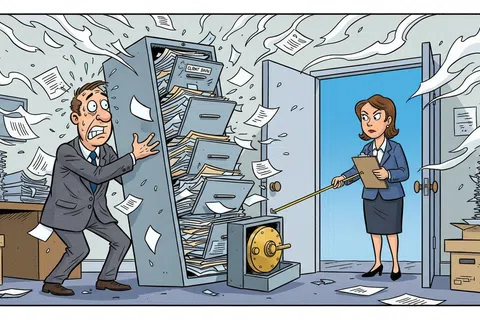 Cartoon: What Happens if a CPA Firms Business Fails FTC Safeguards Rule Compliance