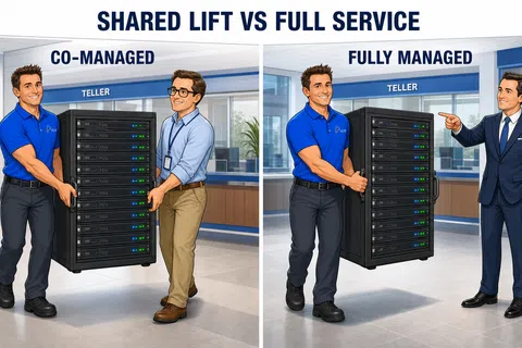 Cartoon: Co-Managed IT vs Fully Managed IT: What's the Difference?