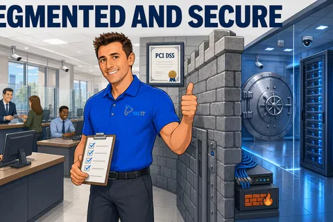 Cartoon: What is your experience with PCI DSS compliance for financial institutions and can you support our annual validation requirements?