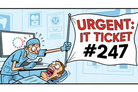 Cartoon: Understanding IT Service Level Agreements for Dental Practices: Response Time Standards
