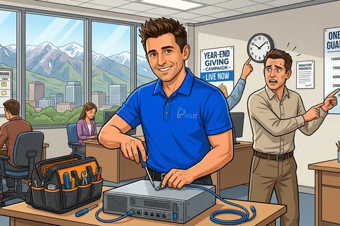 Cartoon: Which Company Has the Best Tech Support for Nonprofits in Salt Lake City