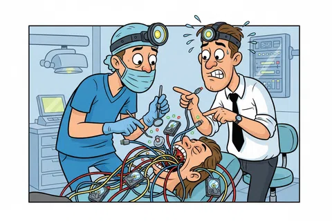 Cartoon: How does co-managed IT work for dental businesses?