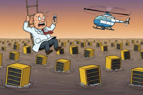 Cartoon: What Kind of Data Backup and Disaster Recovery Do You Offer for Patient Records?