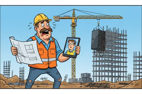 Cartoon: How Does Co-Managed IT Work for Construction Businesses